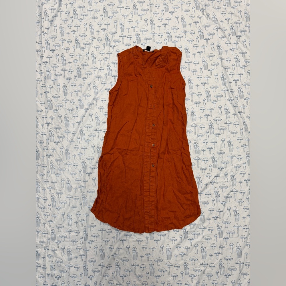 Nine West Terracotta Button-Up Top